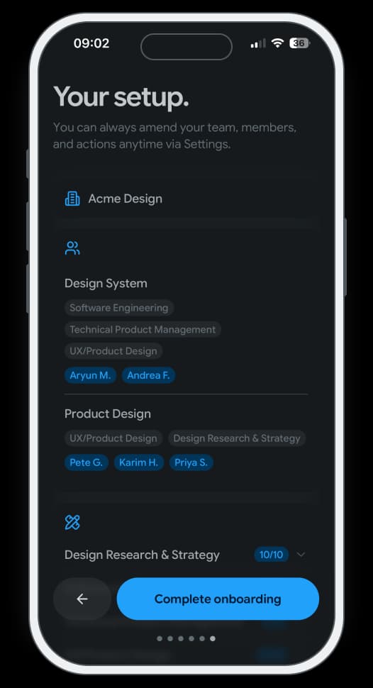 And you are done! screen