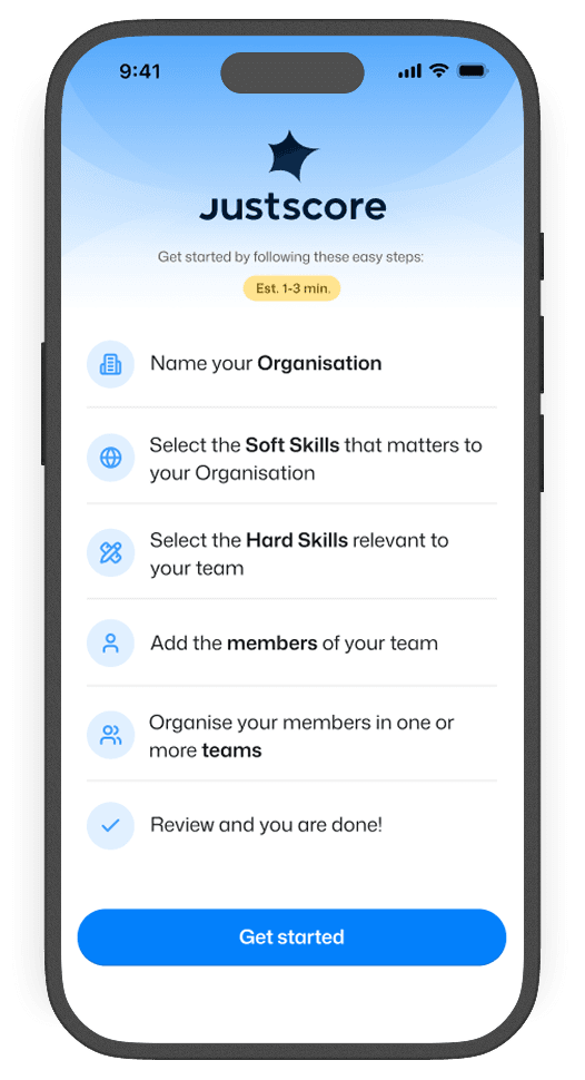 Set Up Your Team screen